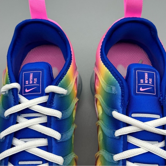 Nike Air VaporMax Plus Rainbow Pink Green Blue Yellow Women - Picture 6 of 13